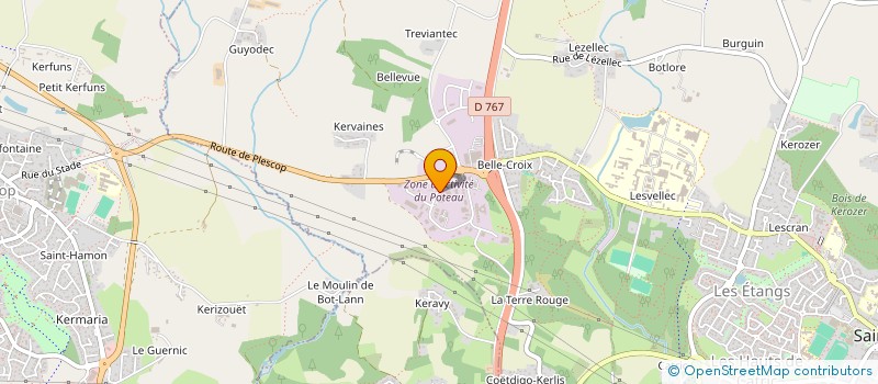 localisation de l'entreprise LES GRAVIERS DU POTEAU  SAINT-AVE