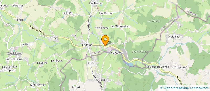 localisation de l'entreprise LES GRAVOTTES  COUBLANC