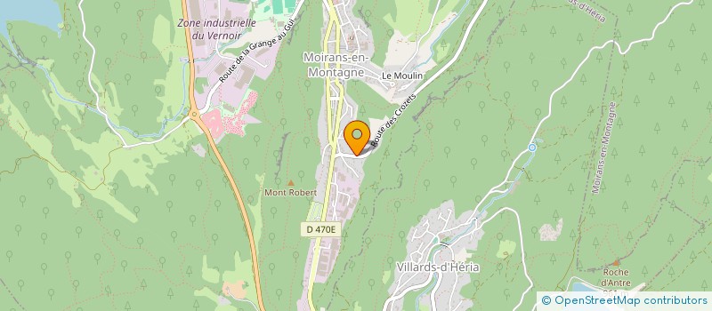 localisation de l'entreprise LES GREENS  MOIRANS-EN-MONTAGNE