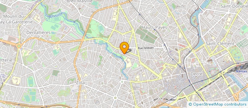 localisation de l'entreprise LES GREENS à NANTES