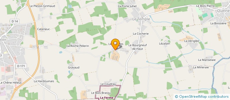 localisation de l'entreprise LES GREES à CARENTOIR