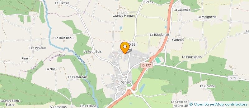 localisation de l'entreprise LES GREES DU VAL  RENAC