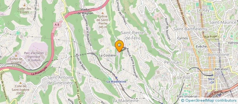 localisation de l'entreprise LES GREMLINS à NICE