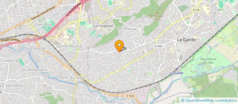 localisation de l'entreprise LES GRENADES  LA GARDE