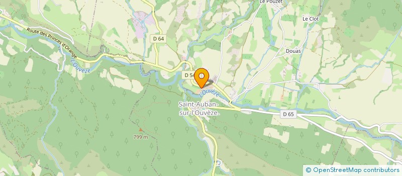 localisation de l'entreprise LES GRENADINES  SAINT-AUBAN-SUR-L'OUVEZE