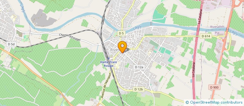 localisation de l'entreprise LES GRENATS 66  RIVESALTES