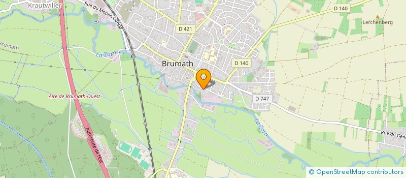 localisation de l'entreprise LES GRENEAUX  BRUMATH