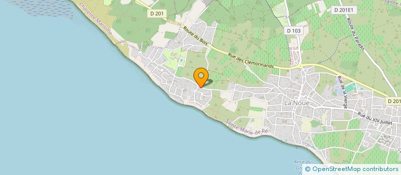 localisation de l'entreprise LES GRENETTES  SAINTE-MARIE-DE-RE