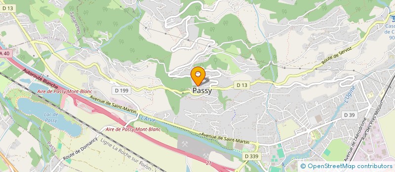 localisation de l'entreprise LES GRENIERS  PASSY