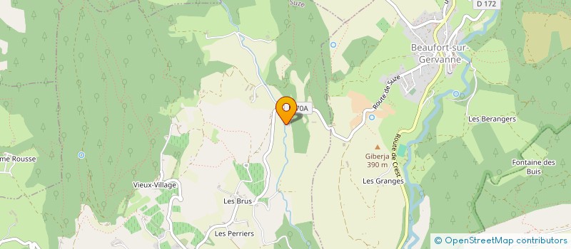 localisation de l'entreprise LES GRENIERS DE CHANTEMERLE  MONTCLAR-SUR-GERVANNE