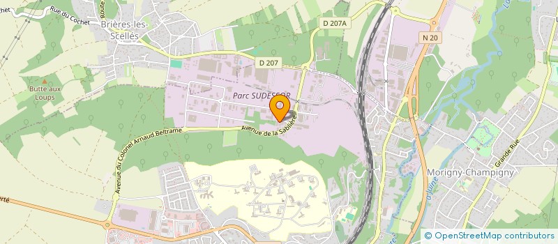 localisation de l'entreprise LES GRENIERS DE L'ESSONNE  ETAMPES