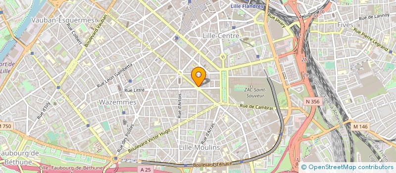 localisation de l'entreprise LES GRENOUILLES à LILLE