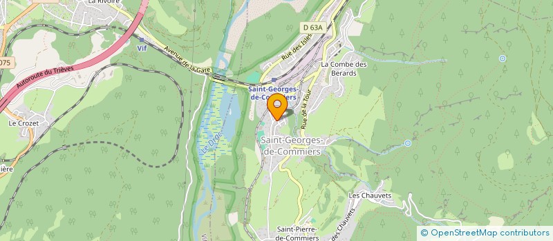 localisation de l'entreprise LES GRENOUILLES  SAINT-GEORGES-DE-COMMIERS