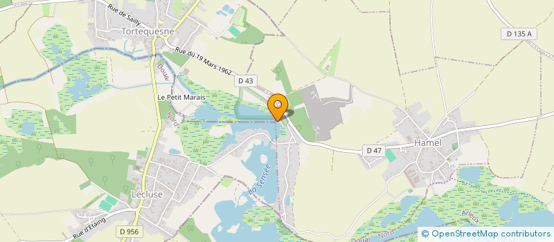 localisation de l'entreprise LES GRENOUILLES JARDINIERES  HAMEL