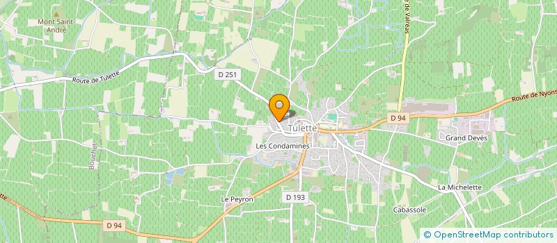 localisation de l'entreprise LES GRES  SUZE-LA-ROUSSE