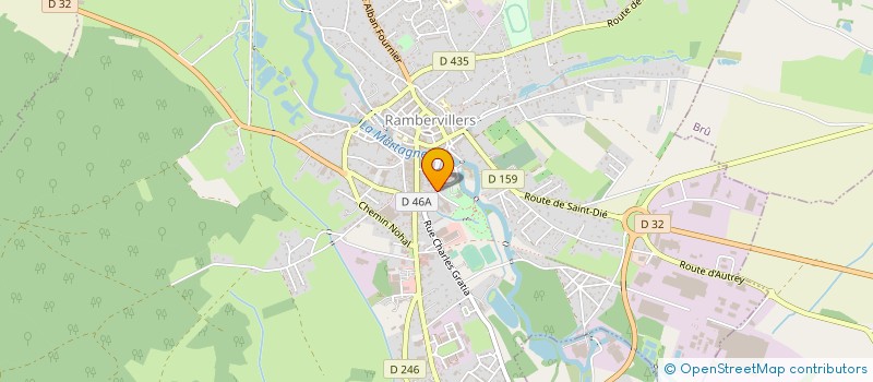 localisation de l'entreprise LES GRES FLAMMES à RAMBERVILLERS