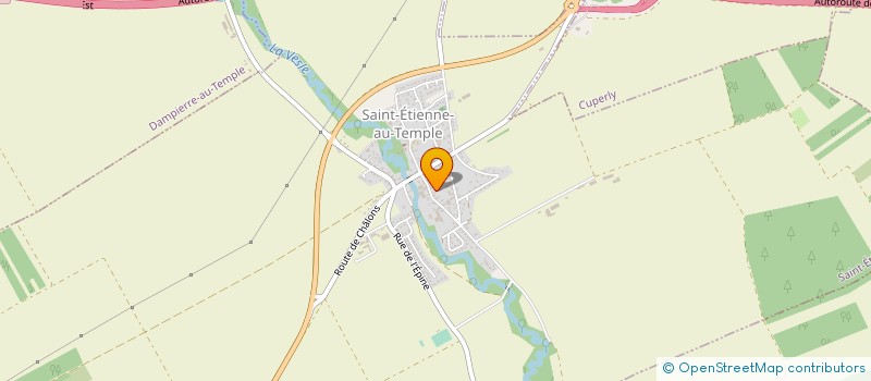 localisation de l'entreprise LES GREVIERES DE CHALONS  SAINT-ETIENNE-AU-TEMPLE