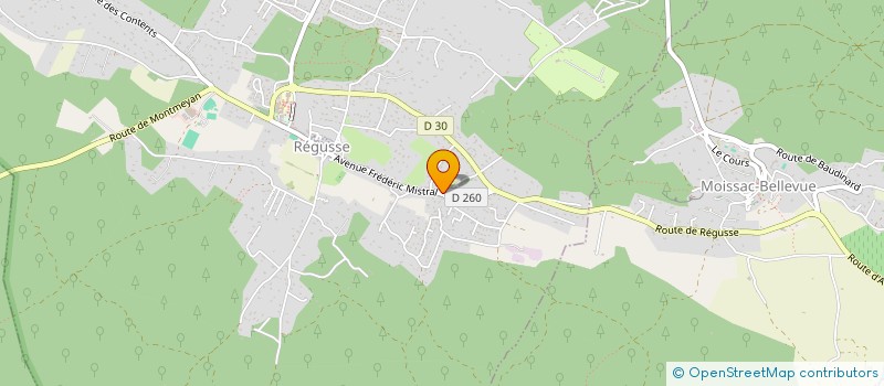 localisation de l'entreprise LES GRIBOUILLES à REGUSSE