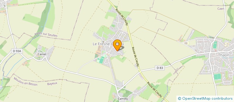 localisation de l'entreprise LES GRIBOUILLES  MOULINS-EN-BESSIN