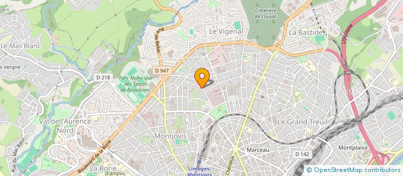 localisation de l'entreprise LES GRIFFES à LIMOGES