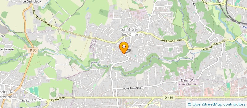 localisation de l'entreprise LES GRIFFES DU LYON  SAINT-GENIS-LES-OLLIERES