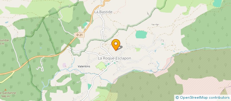 localisation de l'entreprise LES GRIFFONS D AVERNE à LA ROQUE-ESCLAPON
