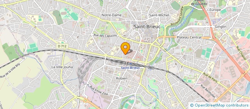 localisation de l'entreprise LES GRIFFONS ULTIMATE FRISBEE à SAINT-BRIEUC