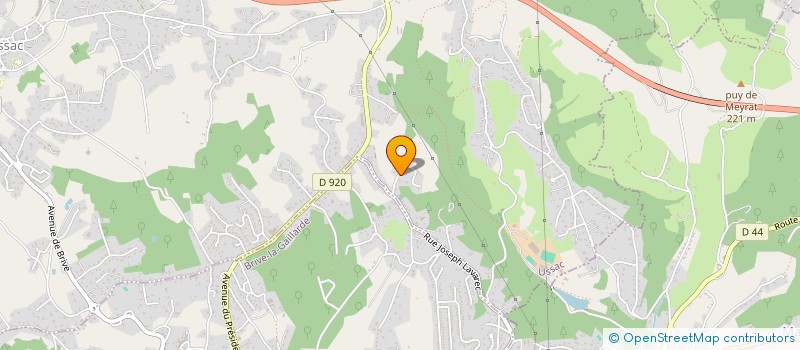 localisation de l'entreprise LES GRIGNONS  USSAC