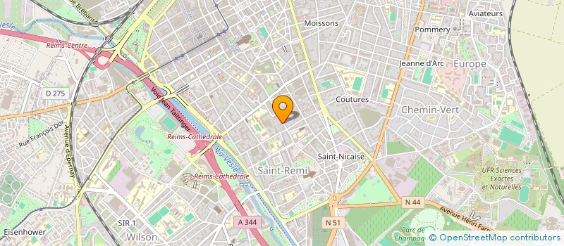 localisation de l'entreprise LES GRILLADES DU RIF  REIMS