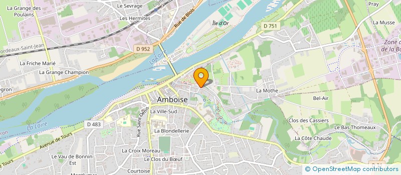 localisation de l'entreprise LES GRILLONNIERES  AMBOISE