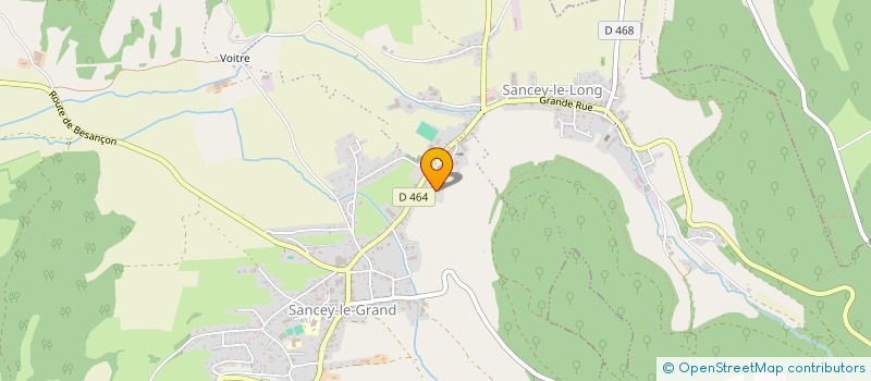 localisation de l'entreprise LES GRILLONS  SANCEY