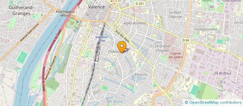 localisation de l'entreprise LES GRILLONS  VALENCE