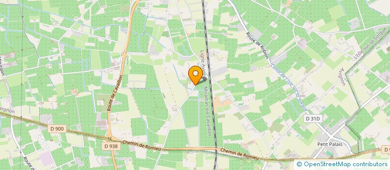 localisation de l'entreprise LES GRILLONS  L'ISLE-SUR-LA-SORGUE