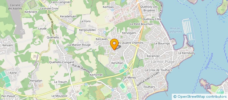 localisation de l'entreprise LES GRILLONS  LARMOR-PLAGE