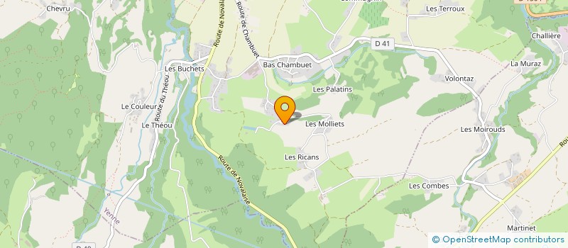 localisation de l'entreprise LES GRILLONS DE NOS VILLAGES  SAINT PIERRE D'ALVEY