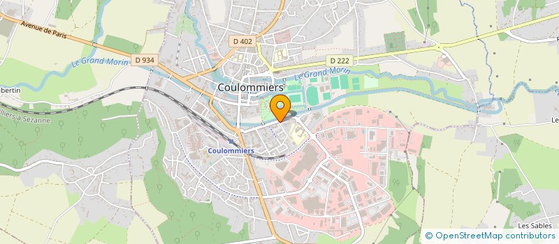 localisation de l'entreprise LES GRIMPEURS DE COULOMMIERS à COULOMMIERS