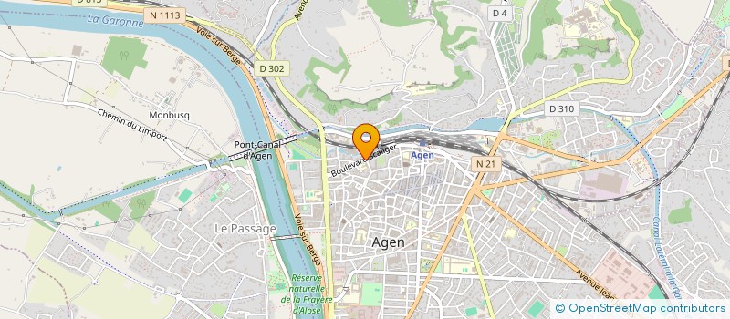 localisation de l'entreprise LES GRIMPEURS DE L'AGENAIS  AGEN