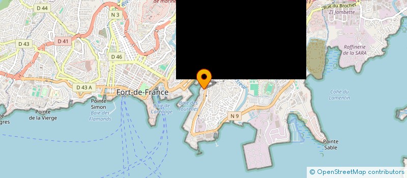 localisation de l'entreprise LES GRIOTS DE LA MARTINIQUE à FORT DE FRANCE