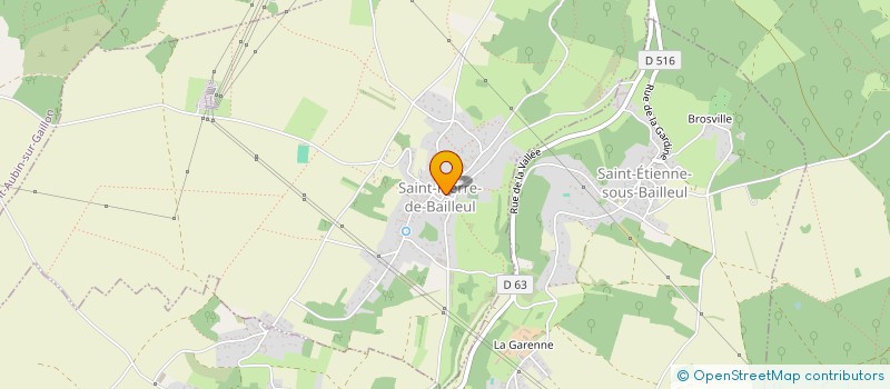 localisation de l'entreprise LES GRIOTTES  SAINT-PIERRE-DE-BAILLEUL