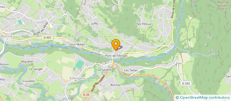 localisation de l'entreprise LES GRIOTTES  FILLINGES