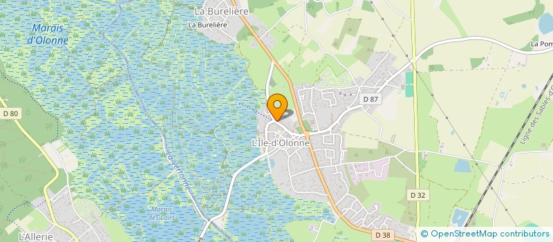 localisation de l'entreprise LES GRISETTES à L'ILE-D'OLONNE