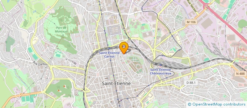 localisation de l'entreprise LES GRISOUS  SAINT-ETIENNE