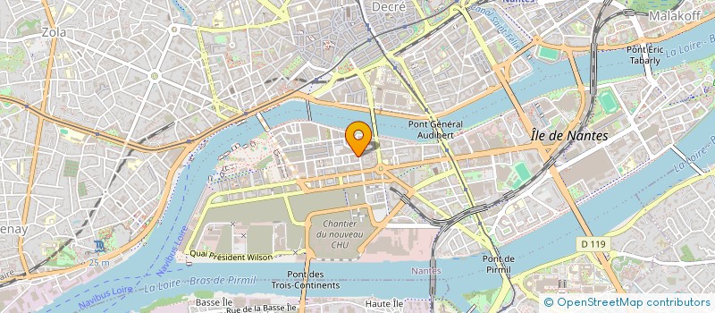 localisation de l'entreprise LES GRIZZLIES DE NANTES  NANTES