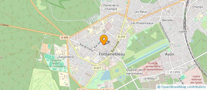 localisation de l'entreprise LES GROGNARDS DE FONTAINEBLEAU  VINCENNES
