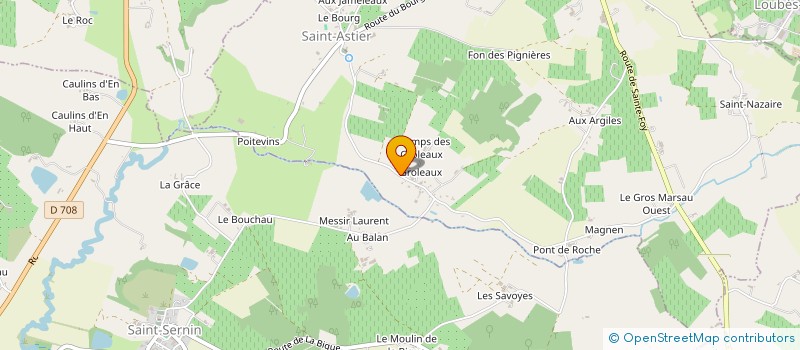 localisation de l'entreprise LES GROLEAUX  SAINT-ASTIER