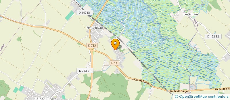 localisation de l'entreprise LES GROLLES  SAINT-SULPICE-DE-ROYAN