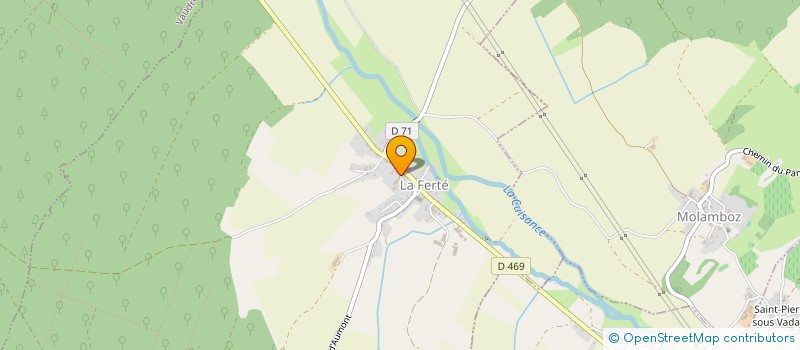 localisation de l'entreprise LES GROS  LA FERTE