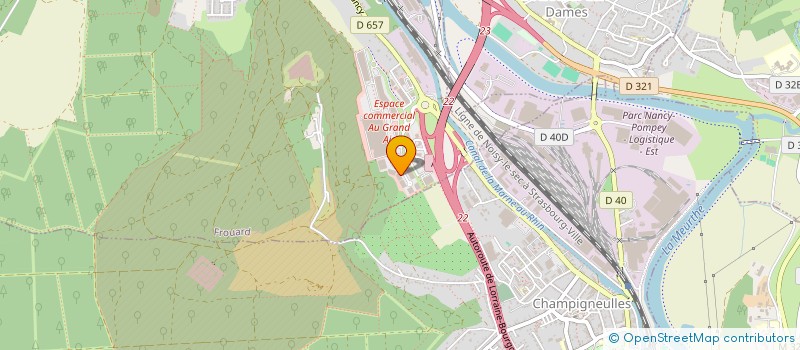 localisation de l'entreprise LES GROS BRASSEURS  FROUARD