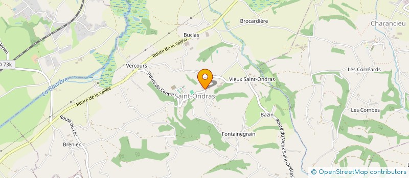 localisation de l'entreprise LES GROS PISTONS DES TERRES FROIDES  SAINT-ONDRAS