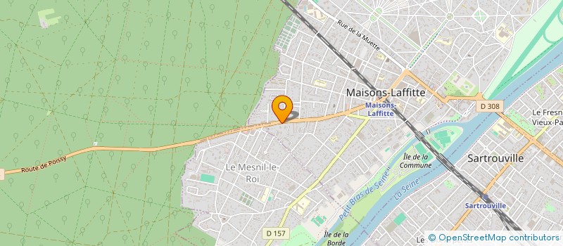 localisation de l'entreprise LES GROSSES PIERRES  MAISONS-LAFFITTE